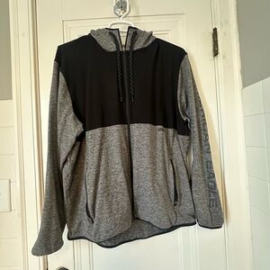Men’s American Eagle Black and Gray Zip-Up Hoodie